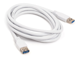 CABLE USB A/ USB A MACHO/HEMBRA 2M BLANCO