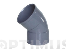 CODO EVAC H-H 45º 040MMØ PVC HIDROT