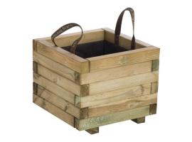 JARDINERA DE MADERA CUADRADA BAROQUE 28 L