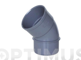 CODO MACHO-HEMBRA 45º PVC EVACUACION