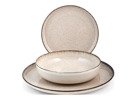 VAJILLA 12 PZ PORCELANA PEARL