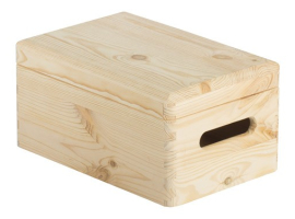 CAJA MADERA PINO CON TAPA