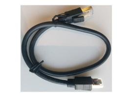 CABLE ETHERNET RJ45 CAT-8 0,5 M NEGRO