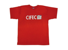 CAMISETA  ROJO CIFEC MANGA CORTA 180 GR