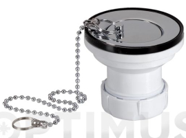 VALVULA LAVABO/ BIDE CON TAPON 63 MM