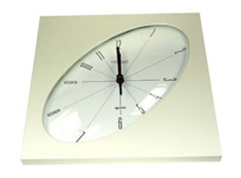 RELOJ COCINA CUADRADO ESFERA OVAL