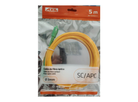 CABLE FIBRA OPTICA CONECTOR SC/APC 5MT